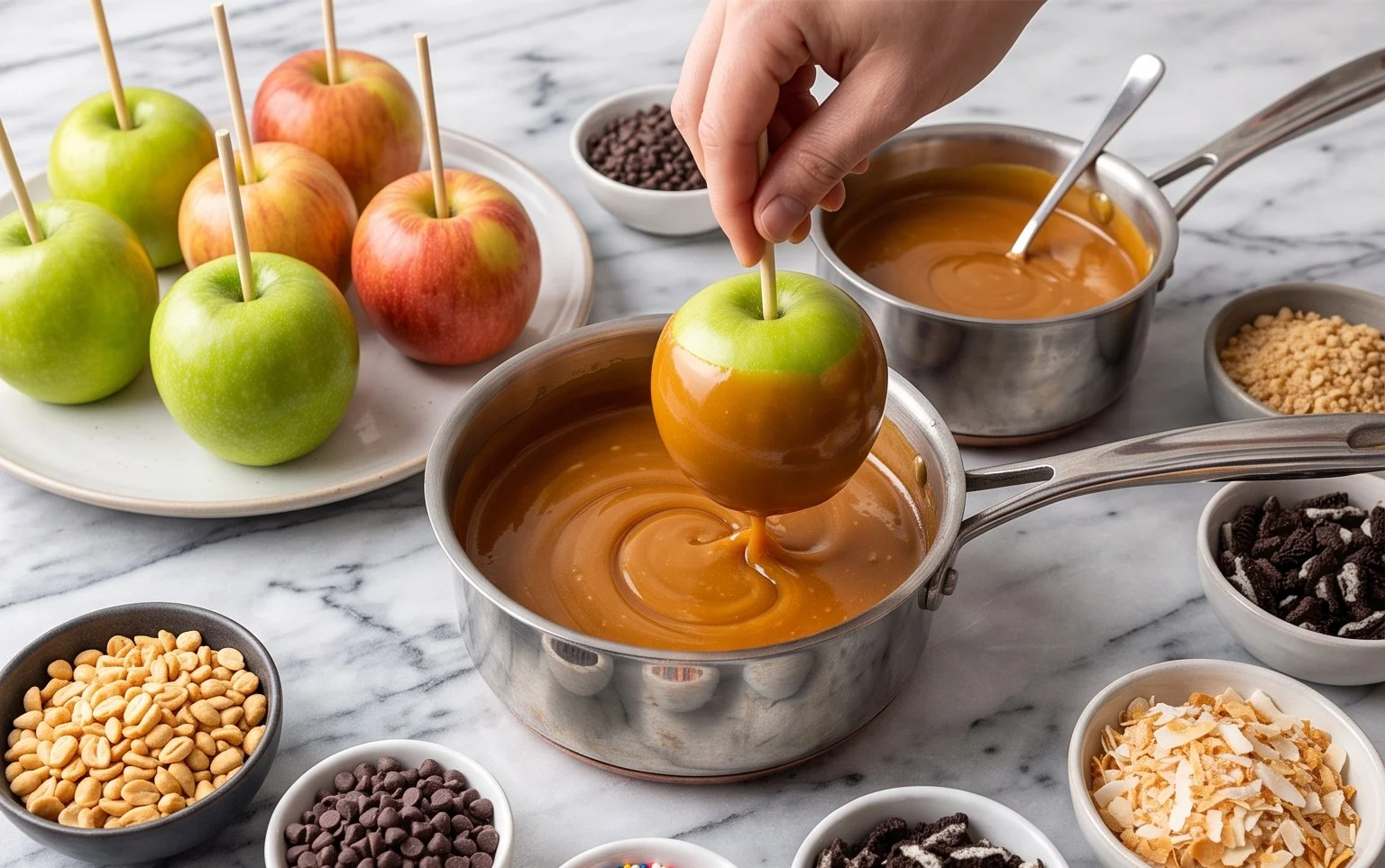 DIY Caramel Apples Bar Fun for Parties