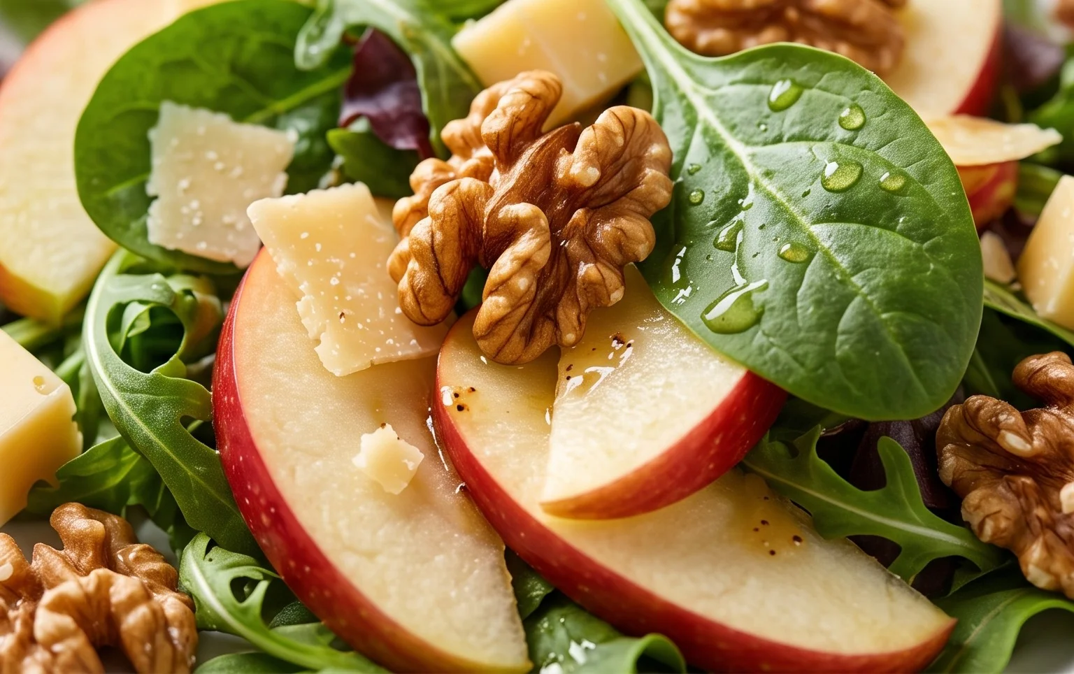 Apple Gouda Walnut Salad