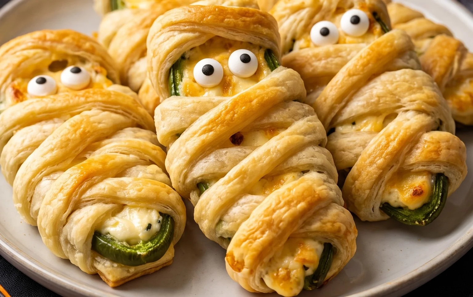 Jalapeño Popper Mummies (Halloween Party Food)