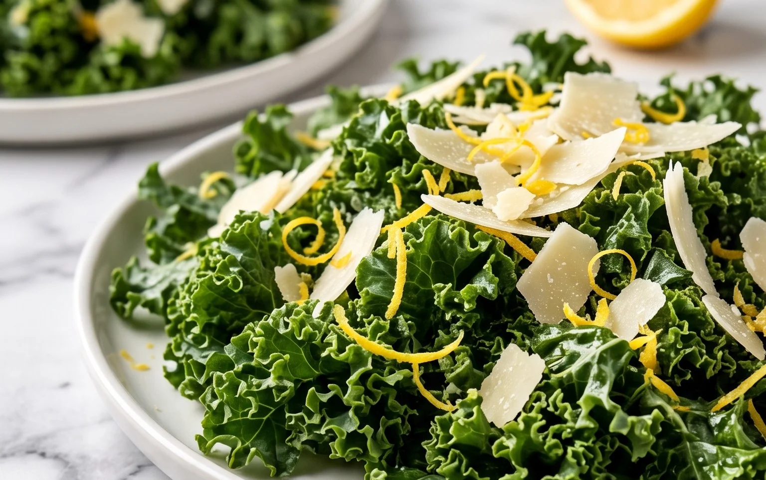 Easy Lemony Parmesan Kale Salad Recipe